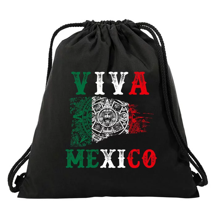 Viva Mexico Mexican Independence Day Drawstring Bag