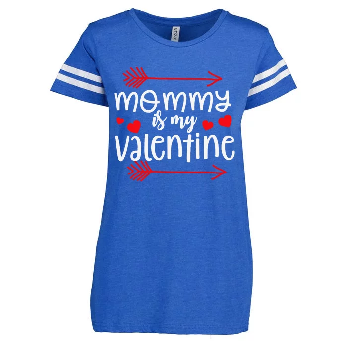 Valentines My Mommy Is My Valentine Cute Enza Ladies Jersey Football T-Shirt