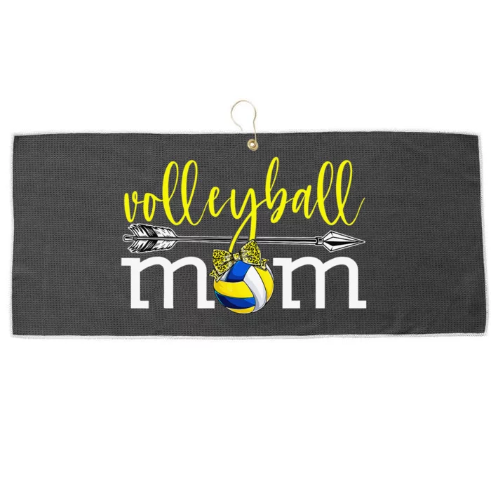 Volleyball Mom Mother's Day For Cute Sport Lover Large Microfiber Waffle Golf Towel