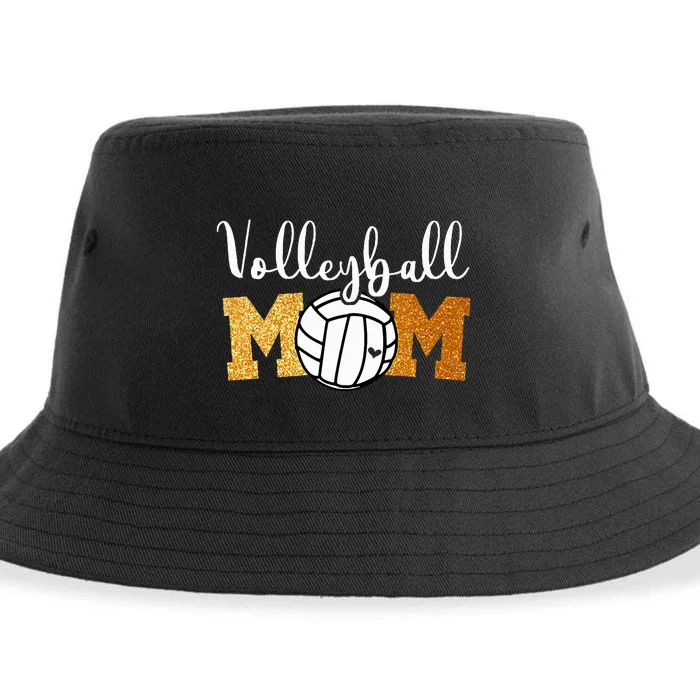 Volleyball Mom Mothers Day Volleyball Game Day Cheer Mom Sustainable Bucket Hat