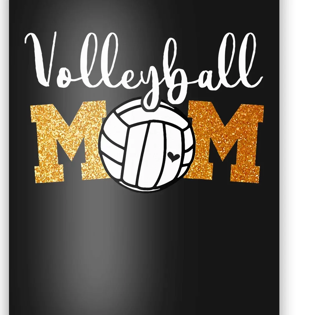 Volleyball Mom Mothers Day Volleyball Game Day Cheer Mom Poster