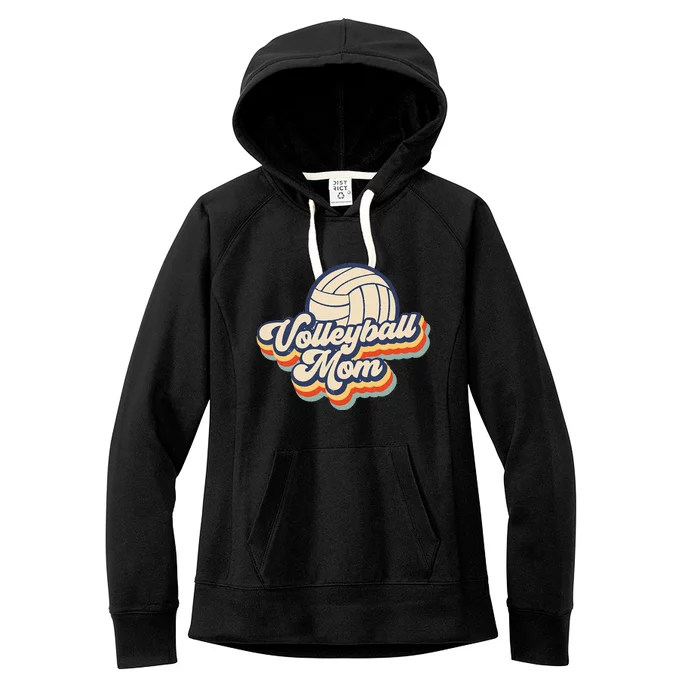 Volleyball Mom Mama Mothers Day Vintage Retro Funny Women Women's Fleece Hoodie