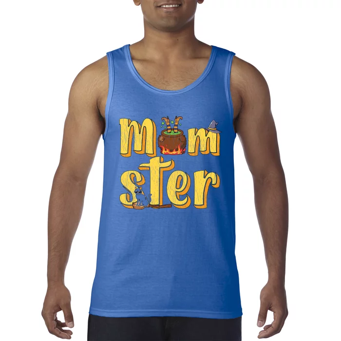 Vintage Momster Mom Mommy Mama Monster Halloween Mother Gift Tank Top