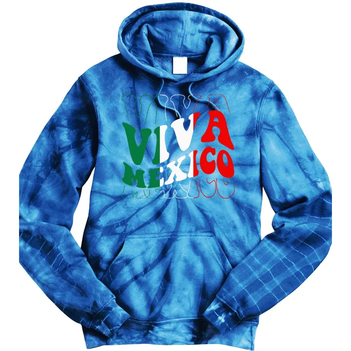 Viva Mexico Mexican Independence Day Tie Dye Hoodie