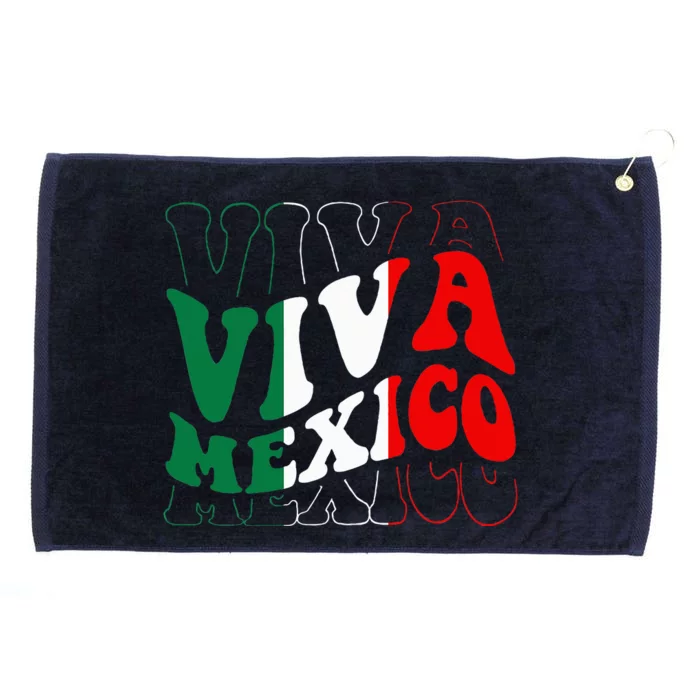 Viva Mexico Mexican Independence Day Grommeted Golf Towel