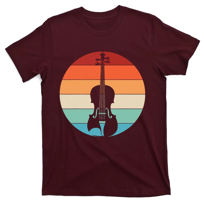 Violin Musical Music Violinist Retro T-Shirt