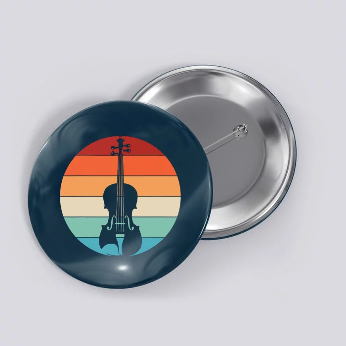 Violin Musical Music Violinist Retro Button