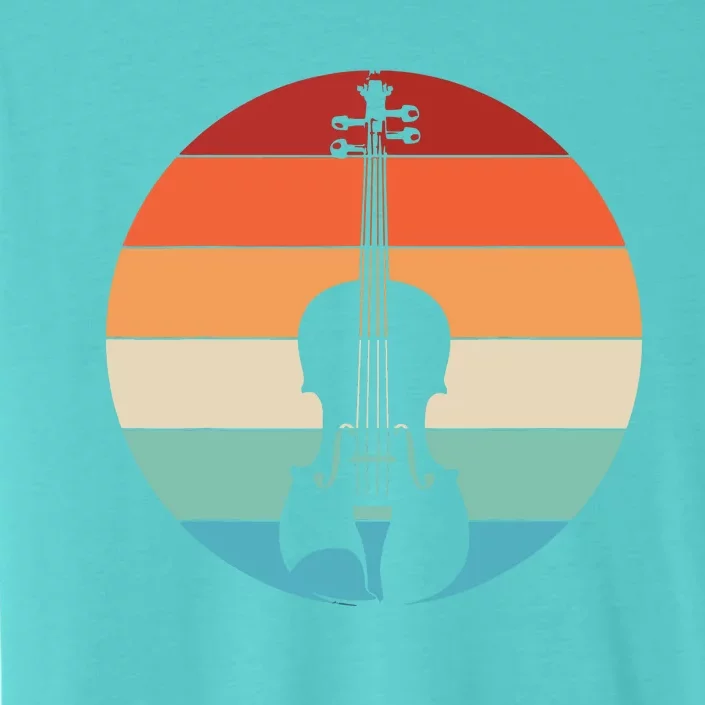 Violin Musical Music Violinist Retro ChromaSoft Performance T-Shirt