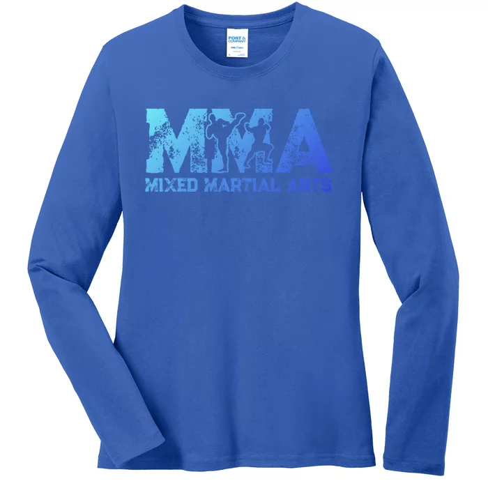 Vintage Mixed Martial Arts Mma Gift Ladies Long Sleeve Shirt