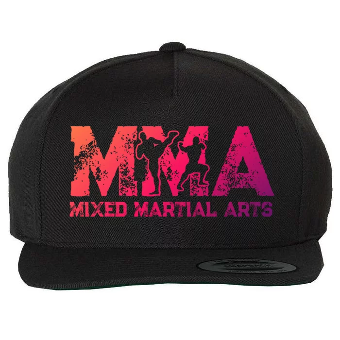 Vintage Mixed Martial Arts Mma Gift Wool Snapback Cap