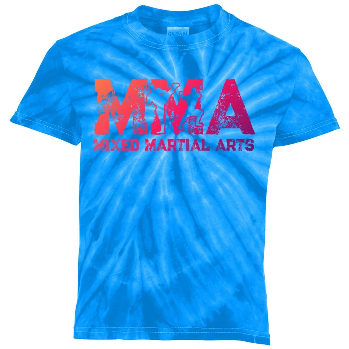 Vintage Mixed Martial Arts Mma Gift Kids Tie-Dye T-Shirt