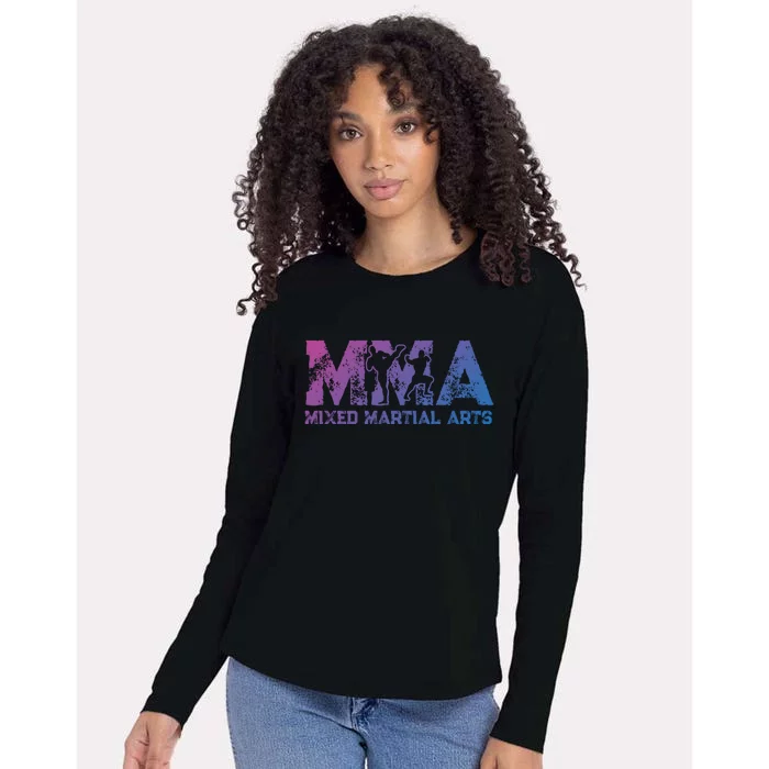 Vintage Mixed Martial Arts Mma Gift Womens Cotton Relaxed Long Sleeve T-Shirt