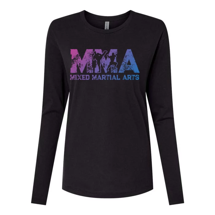 Vintage Mixed Martial Arts Mma Gift Womens Cotton Relaxed Long Sleeve T-Shirt