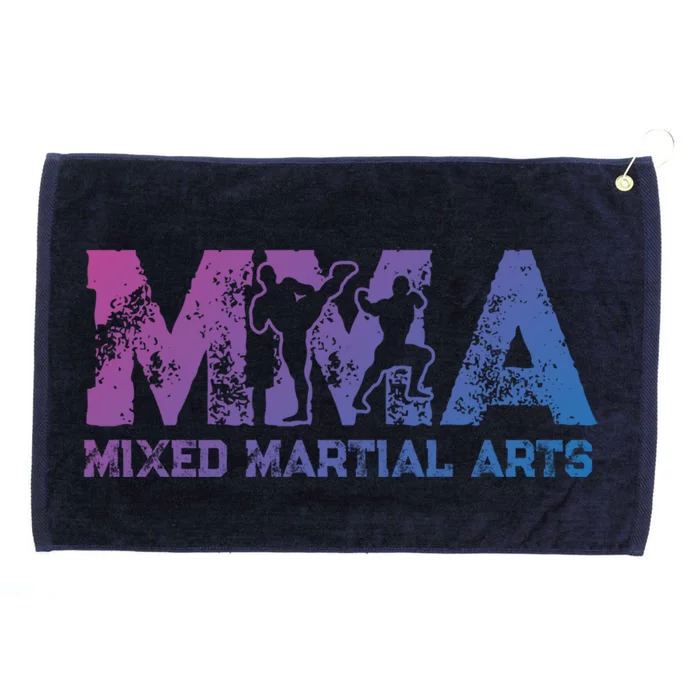 Vintage Mixed Martial Arts Mma Gift Grommeted Golf Towel