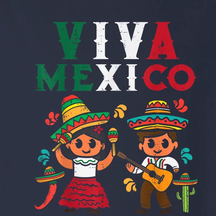 Viva Mexico Maracas Guitar Mexican Independence Toddler Long Sleeve Shirt