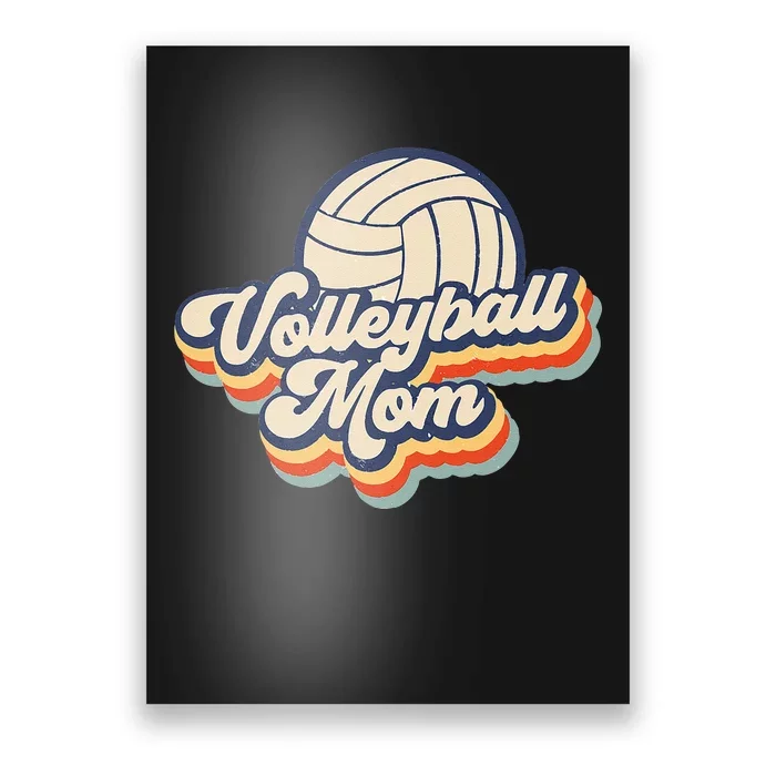 Volleyball Mom Mama Mothers Day Vintage Retro Funny Women Poster