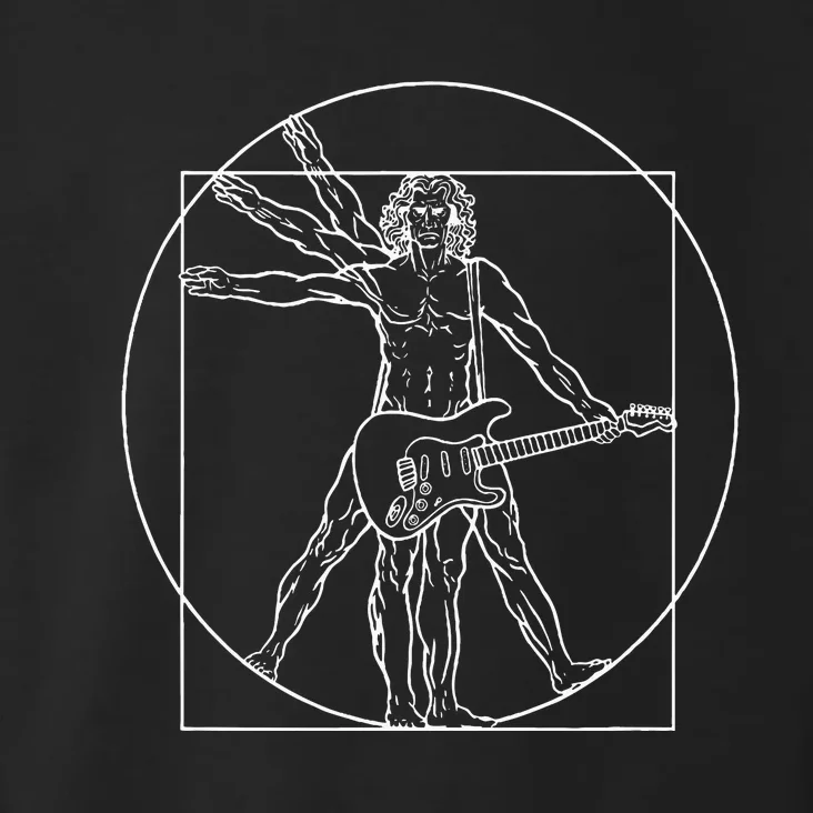 Vitruvian Man Music Electric Guitar Rock Music Toddler Hoodie