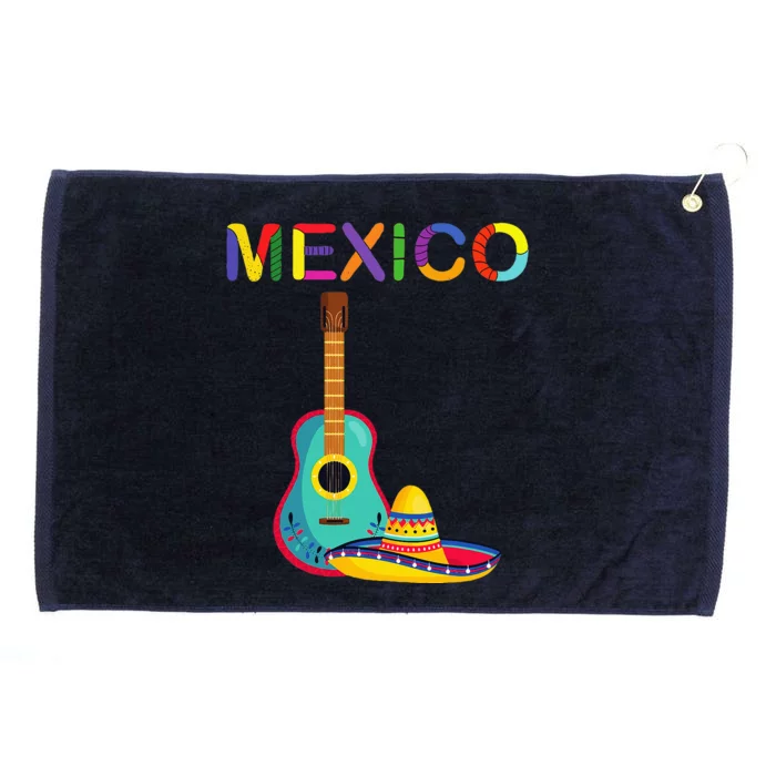 Viva Mexico Mexican Independence Day Grommeted Golf Towel