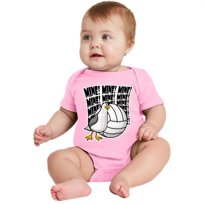 Volleyball Mine Mine Mine Baby Bodysuit