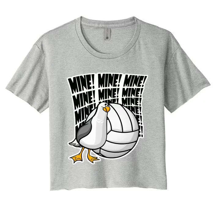 Volleyball Mine Mine Mine Women's Crop Top Tee