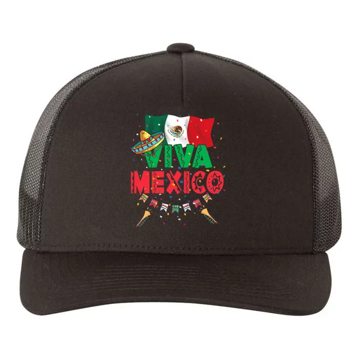 Viva Mexico Mexican Independence Day Independencia De Mexico Yupoong Adult 5-Panel Trucker Hat