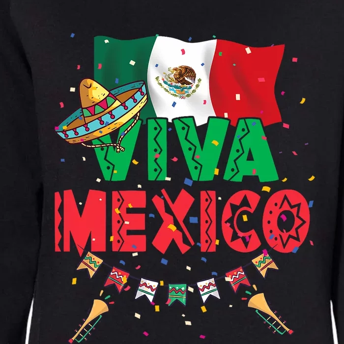 Viva Mexico Mexican Independence Day Independencia De Mexico Womens California Wash Sweatshirt