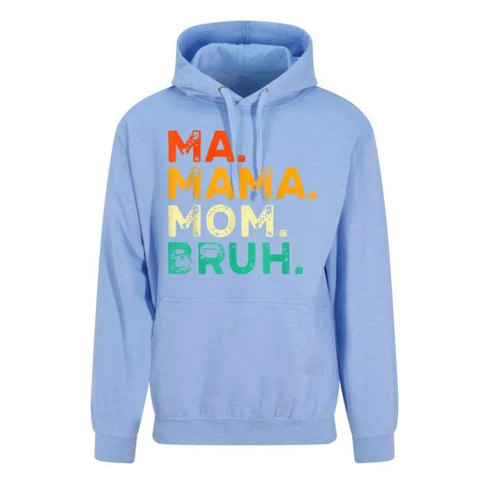 Vintage Ma Mama Mom Bruh Mommy Happy Mother's Day Unisex Surf Hoodie