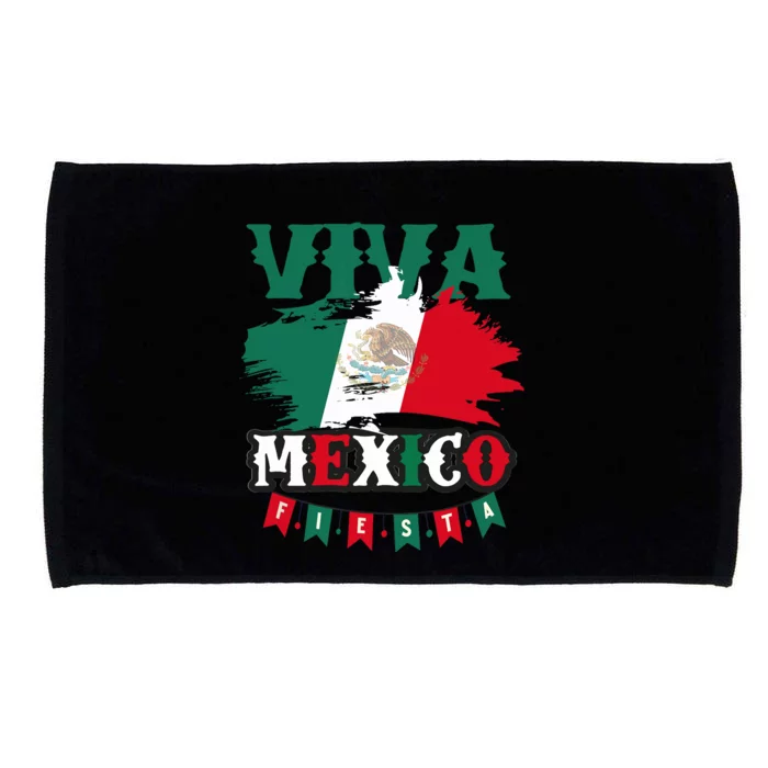 Viva Mexico Mexican Independence Day Microfiber Hand Towel