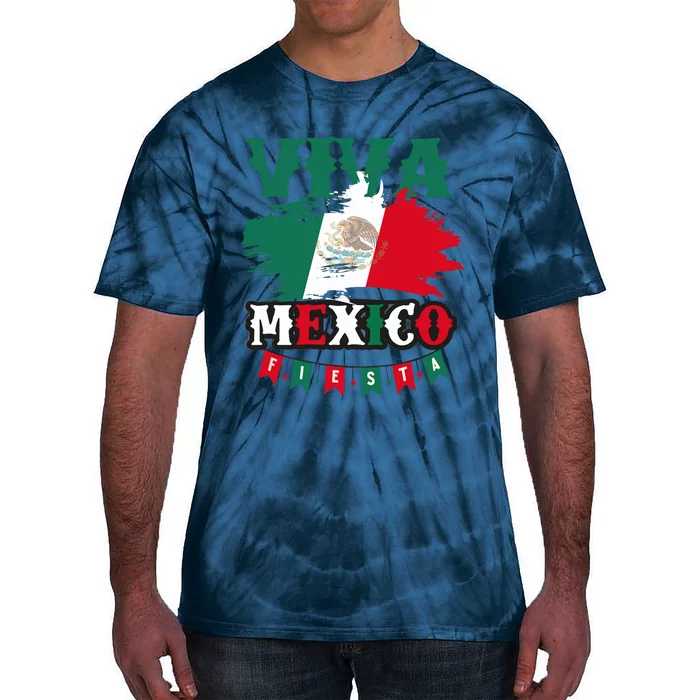 Viva Mexico Mexican Independence Day Tie-Dye T-Shirt