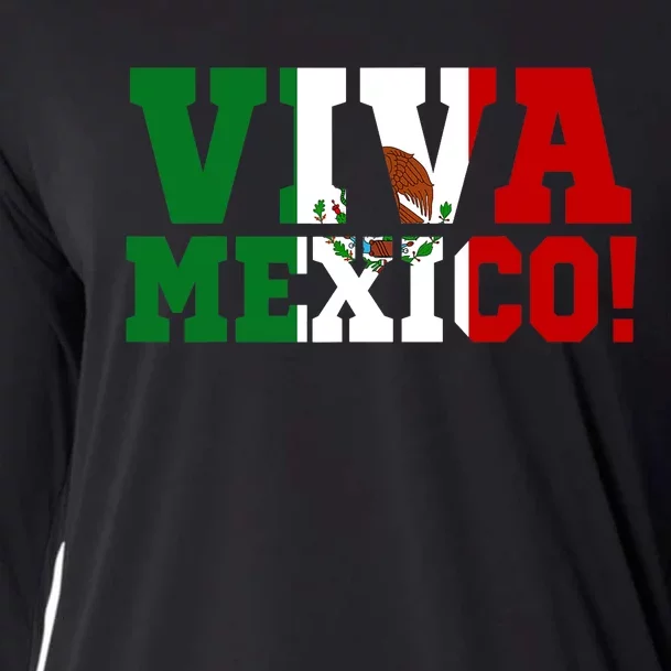 Viva Mexico Mexican Independence Day Cooling Performance Long Sleeve Crew