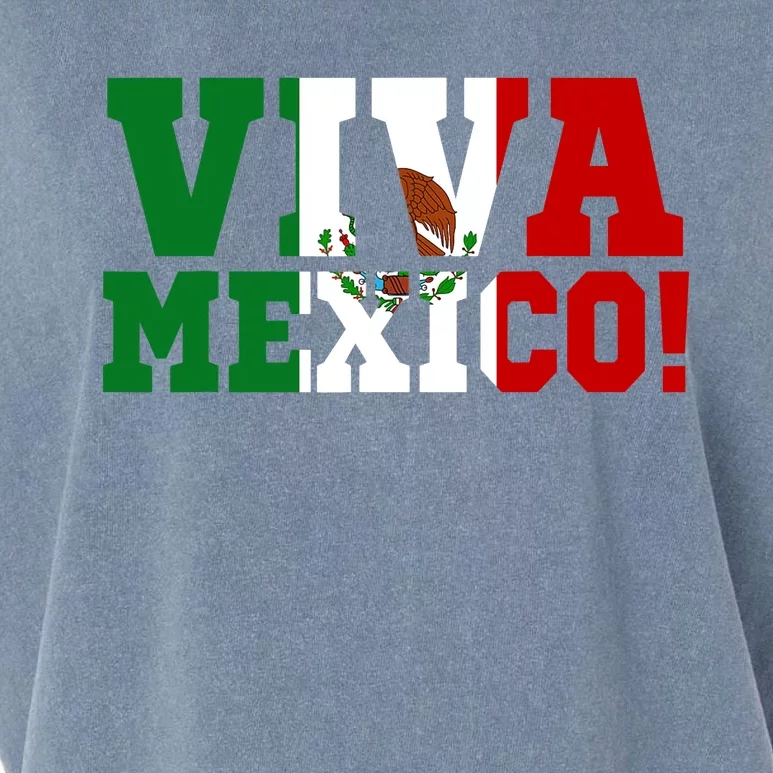 Viva Mexico Mexican Independence Day Garment-Dyed Women's Muscle Tee