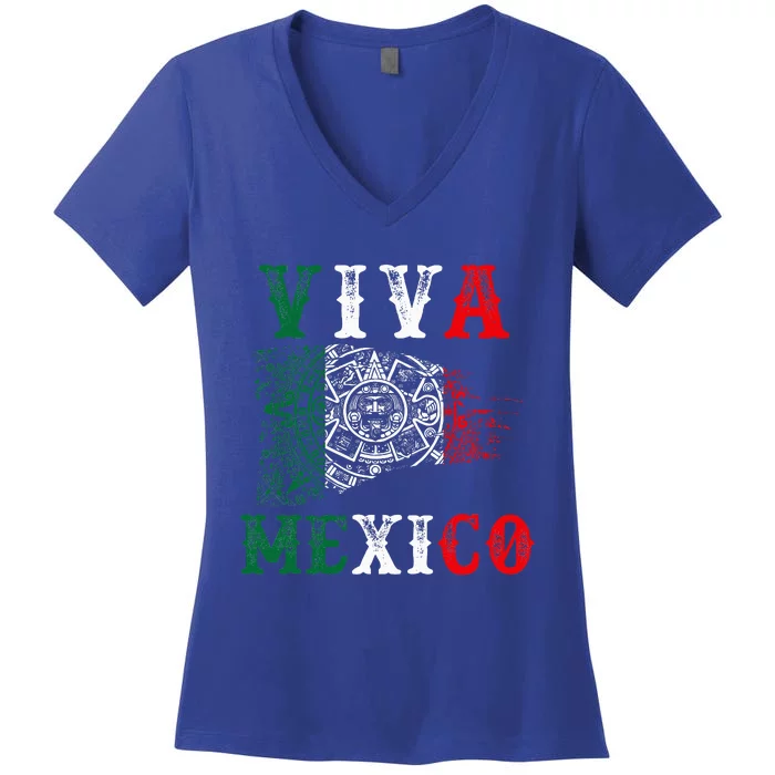 Viva Mexico Mexican Independence Day Women's V-Neck T-Shirt