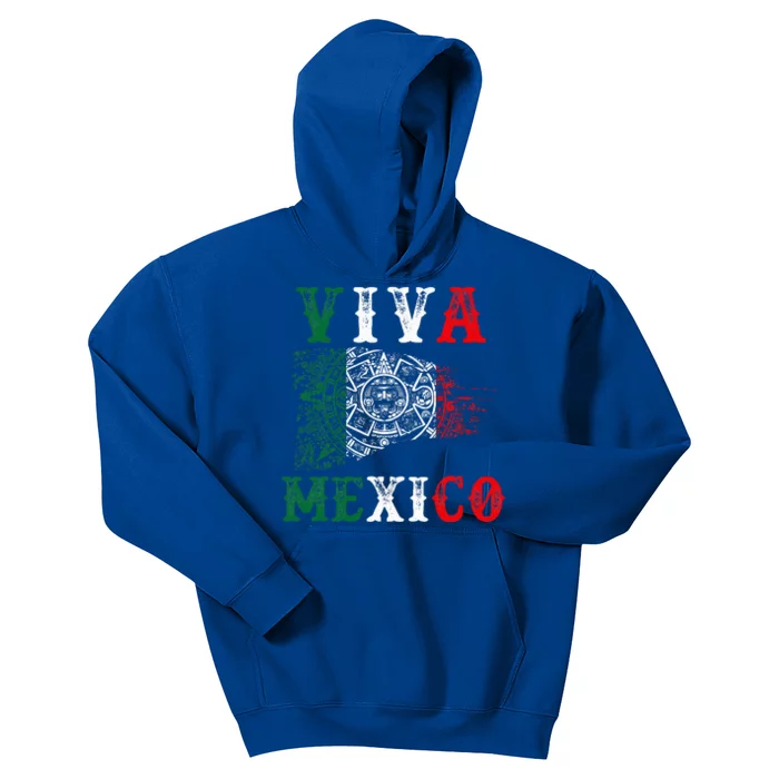 Viva Mexico Mexican Independence Day Kids Hoodie