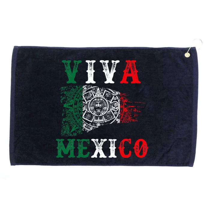 Viva Mexico Mexican Independence Day Grommeted Golf Towel