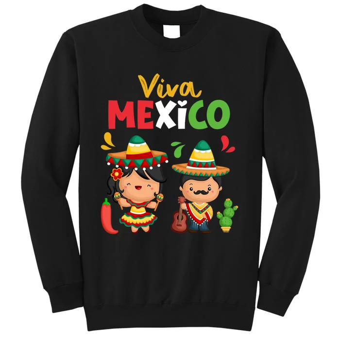 Viva Mexico Maracas Guitar Mexican Independence Sweatshirt