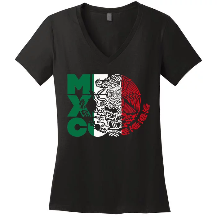 Viva Mexico Mexican Independence Day Women's V-Neck T-Shirt