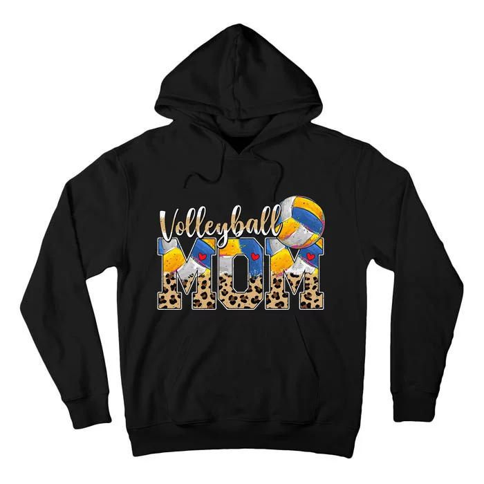 Volleyball Mama Mom Mother MotherS Day Cheering Boy Sport Tall Hoodie