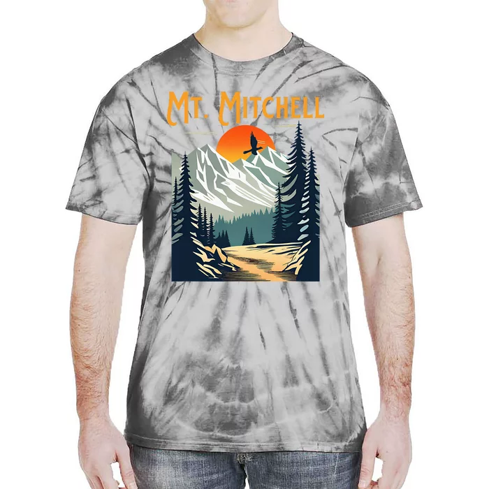 Vintage Mt. Mitchell Souvenir Hiking Tie-Dye T-Shirt