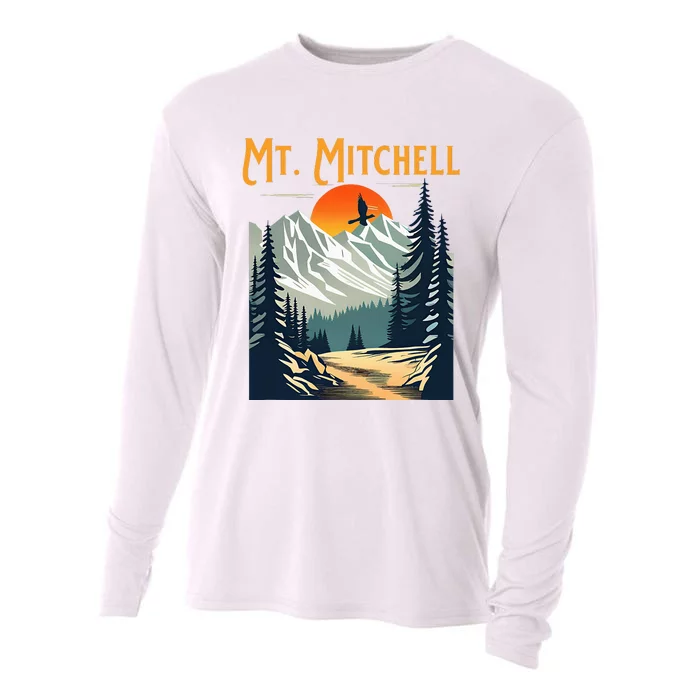 Vintage Mt. Mitchell Souvenir Hiking Cooling Performance Long Sleeve Crew