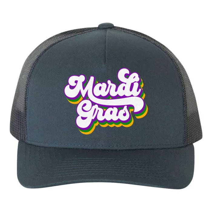 Vintage Masquerade Mardi Gras Groovy Beads Parade Costume Meaningful Gift Yupoong Adult 5-Panel Trucker Hat