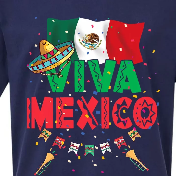 Viva Mexico Mexican Independence Day Independencia De Mexico Sueded Cloud Jersey T-Shirt