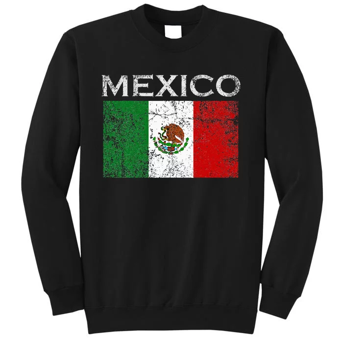 Vintage Mexico Mexican Flag Pride Tall Sweatshirt