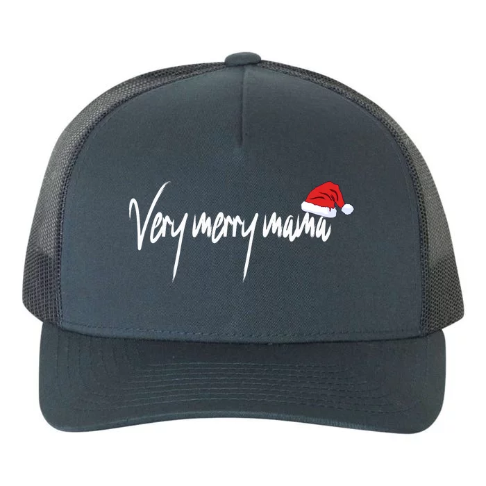 Very Merry Mama | Merry Christmas Yupoong Adult 5-Panel Trucker Hat