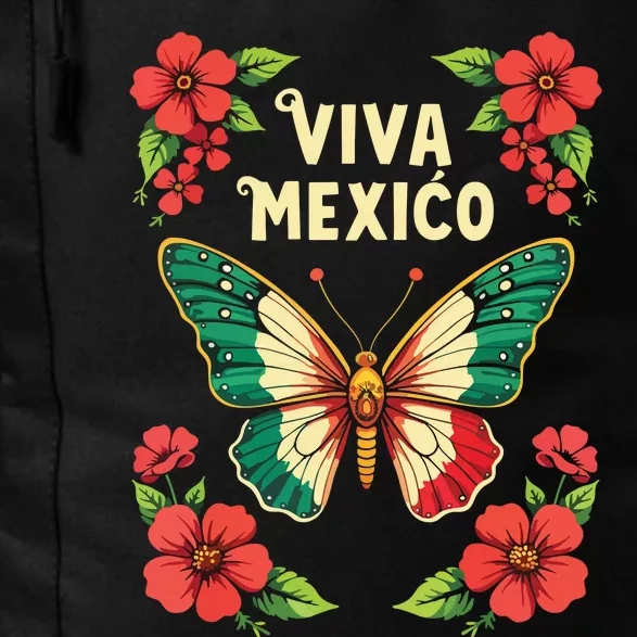 Viva Mexico Mexican Independence Day Butterfly Mexico Daily Commute Backpack