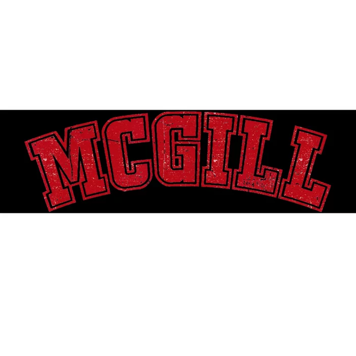 Vintage McGill Name College Retro Apparel Gift Bumper Sticker