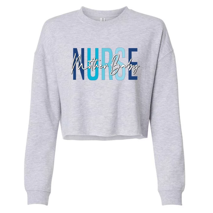 Vintage Mother Nurse Postpartum Mom Nursing Great Gift Cropped Pullover Crew