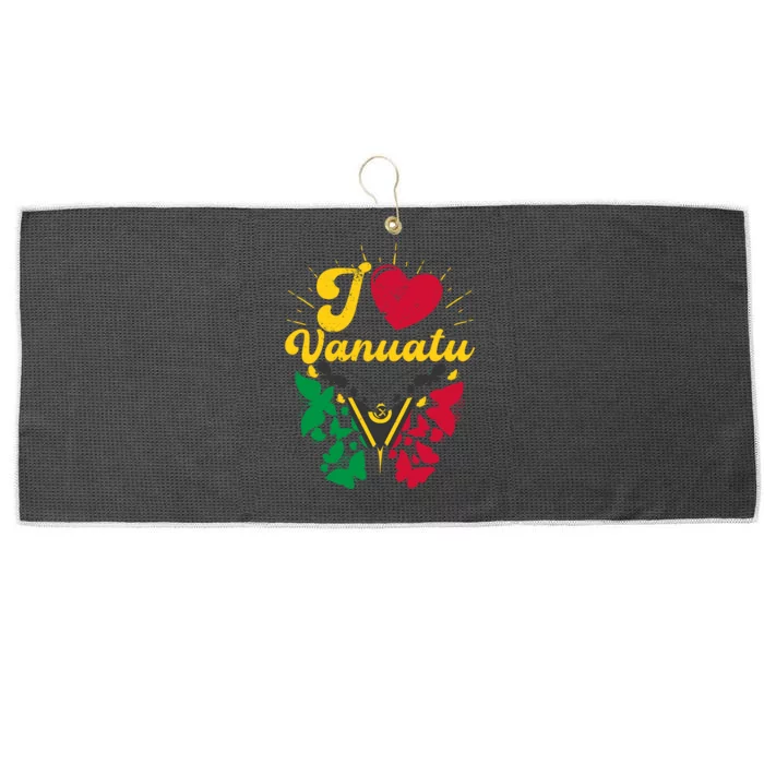 Vanuatuan Melanesia National Souvenir Island Large Microfiber Waffle Golf Towel