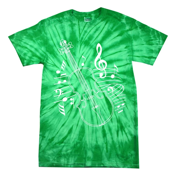 Violin Musical Note Violin Player Violinist Musician Tie-Dye T-Shirt