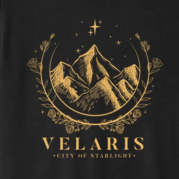 Velaris Mountain Night Sky Stars ChromaSoft Performance T-Shirt