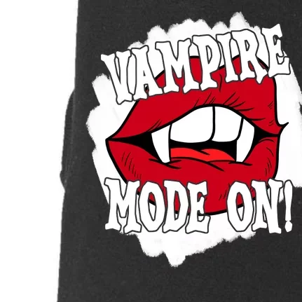 Vampire Mode On Fangs Lips Halloween Doggie 3-End Fleece Hoodie